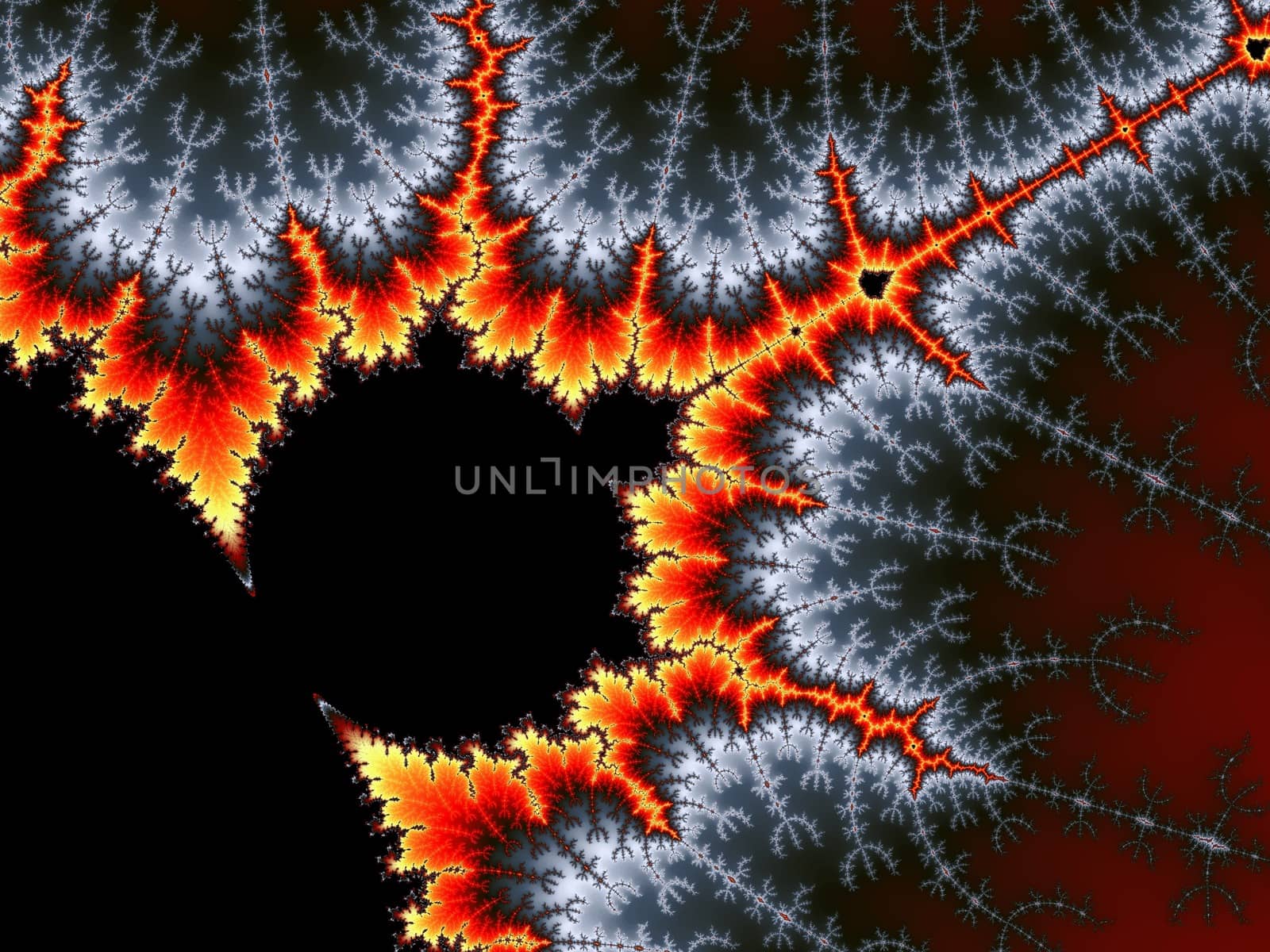 Digital computer graphic - rendering. Abstraction background with a fractal Mandelbrot for design.