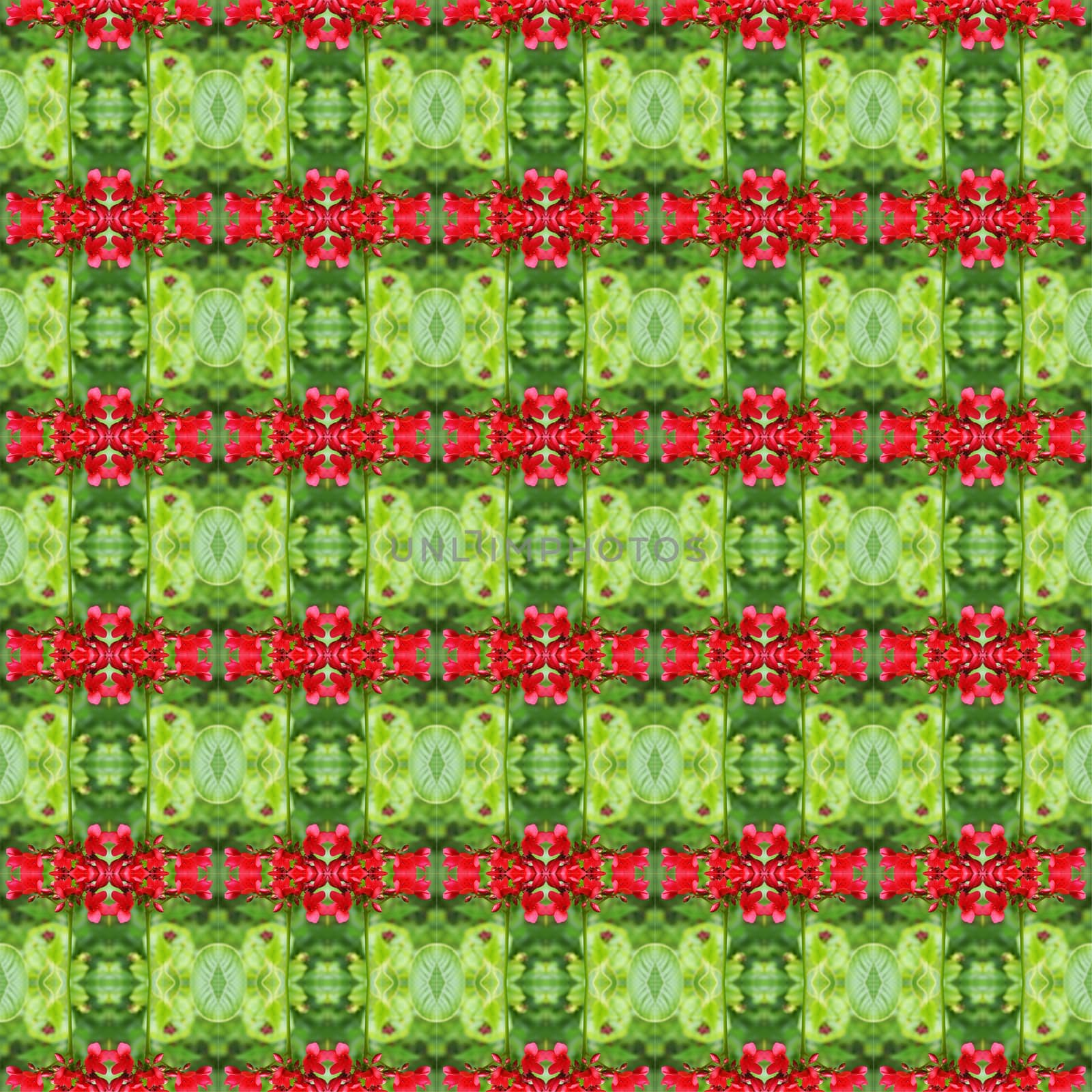 Small flowers with a bouquet of red flowers, have both buds and flower in full bloom seamless use as pattern and wallpaper.