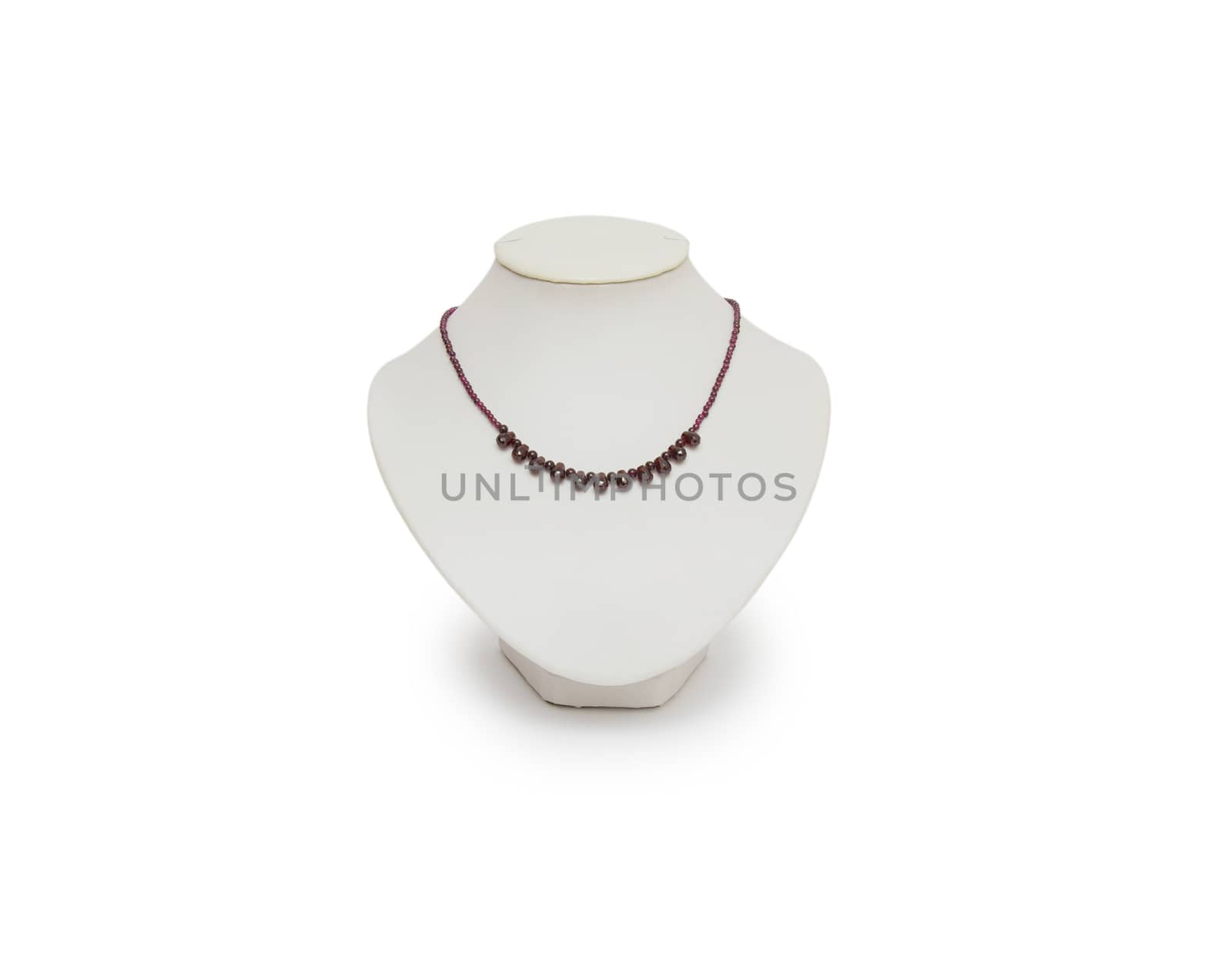 Necklace isolated on the white