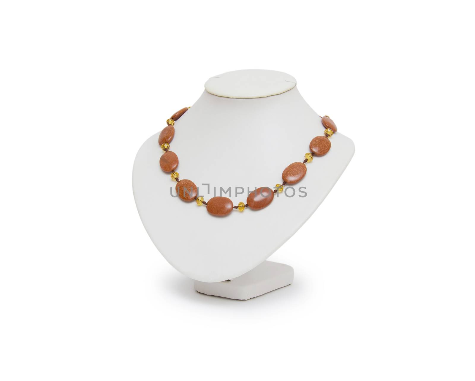 Necklace isolated on the white by cocoo