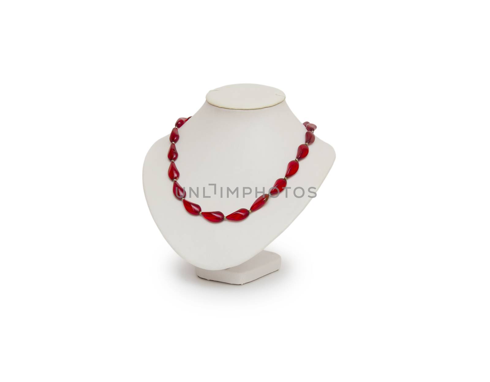 Necklace isolated on the white