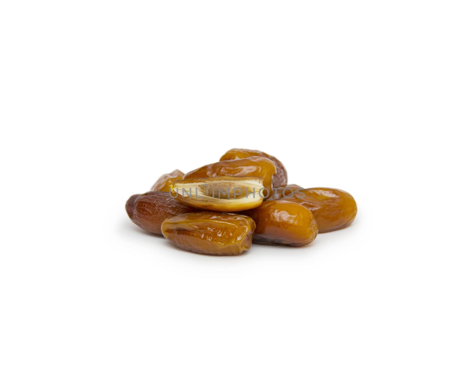 Dates isolated on white background