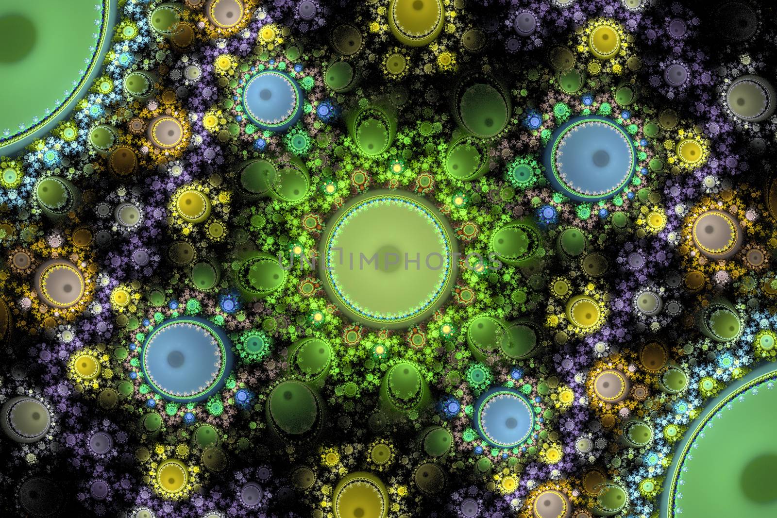 Flower's fantasy. Computer generated fractal artwork for design