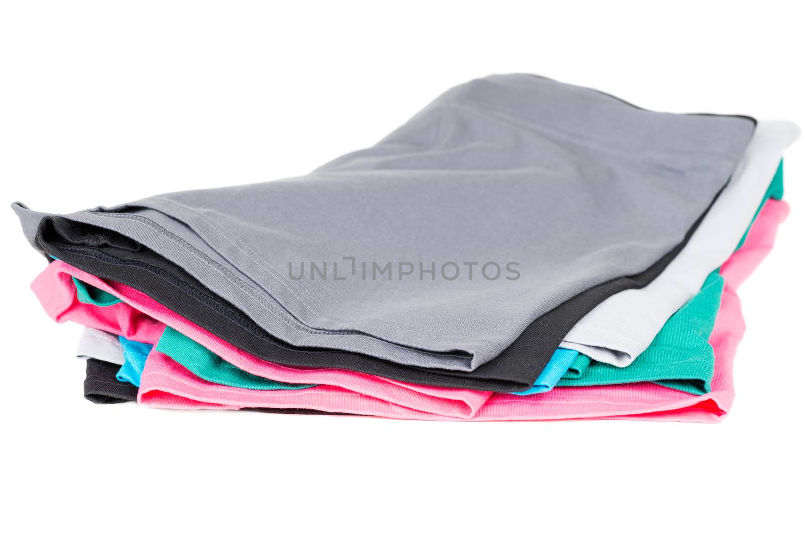 Colourful men's Boxer briefs isolated on a white background