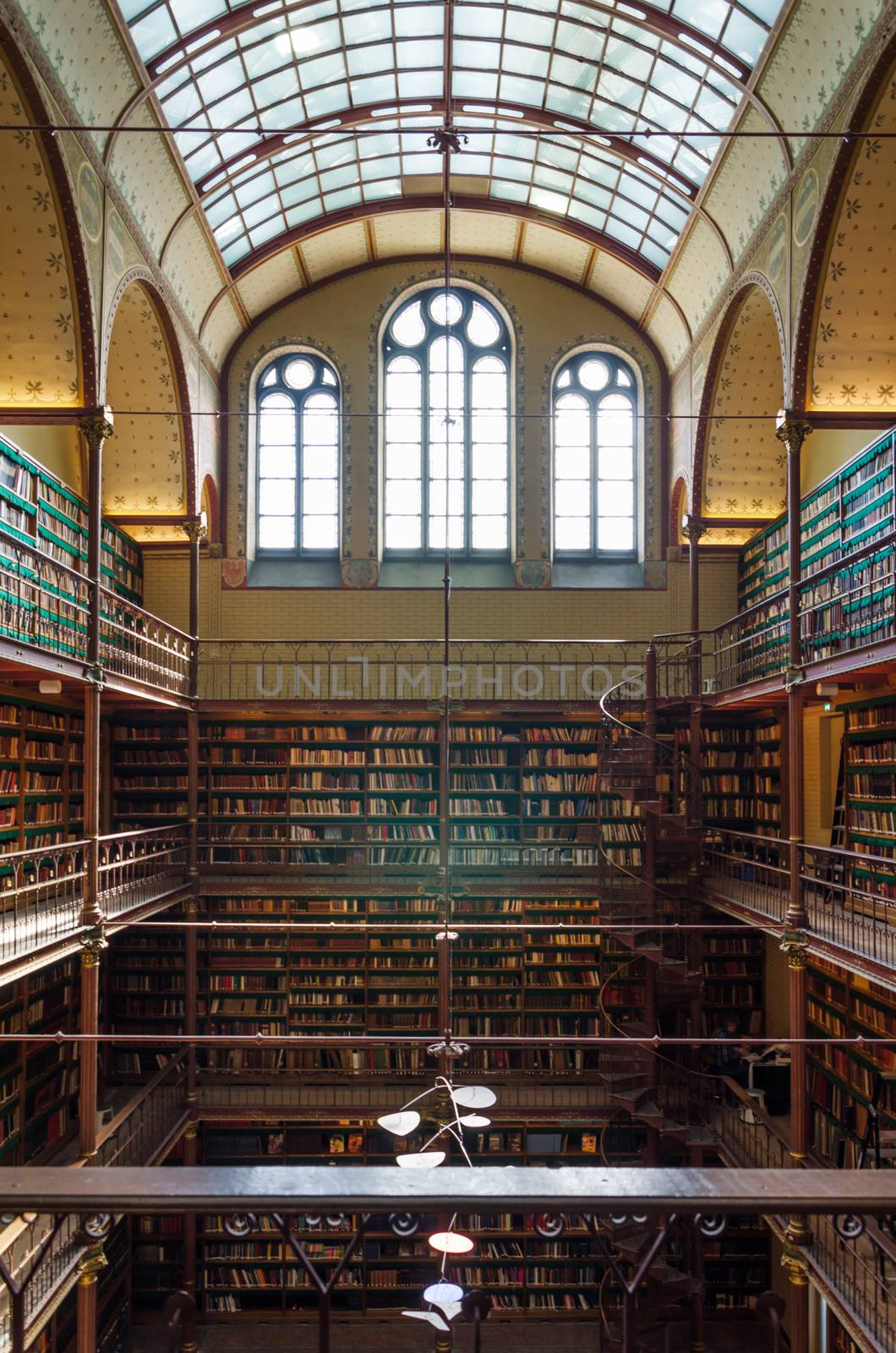Amsterdam, Netherlands - May 6, 2015: Rijksmuseum Research Library by siraanamwong
