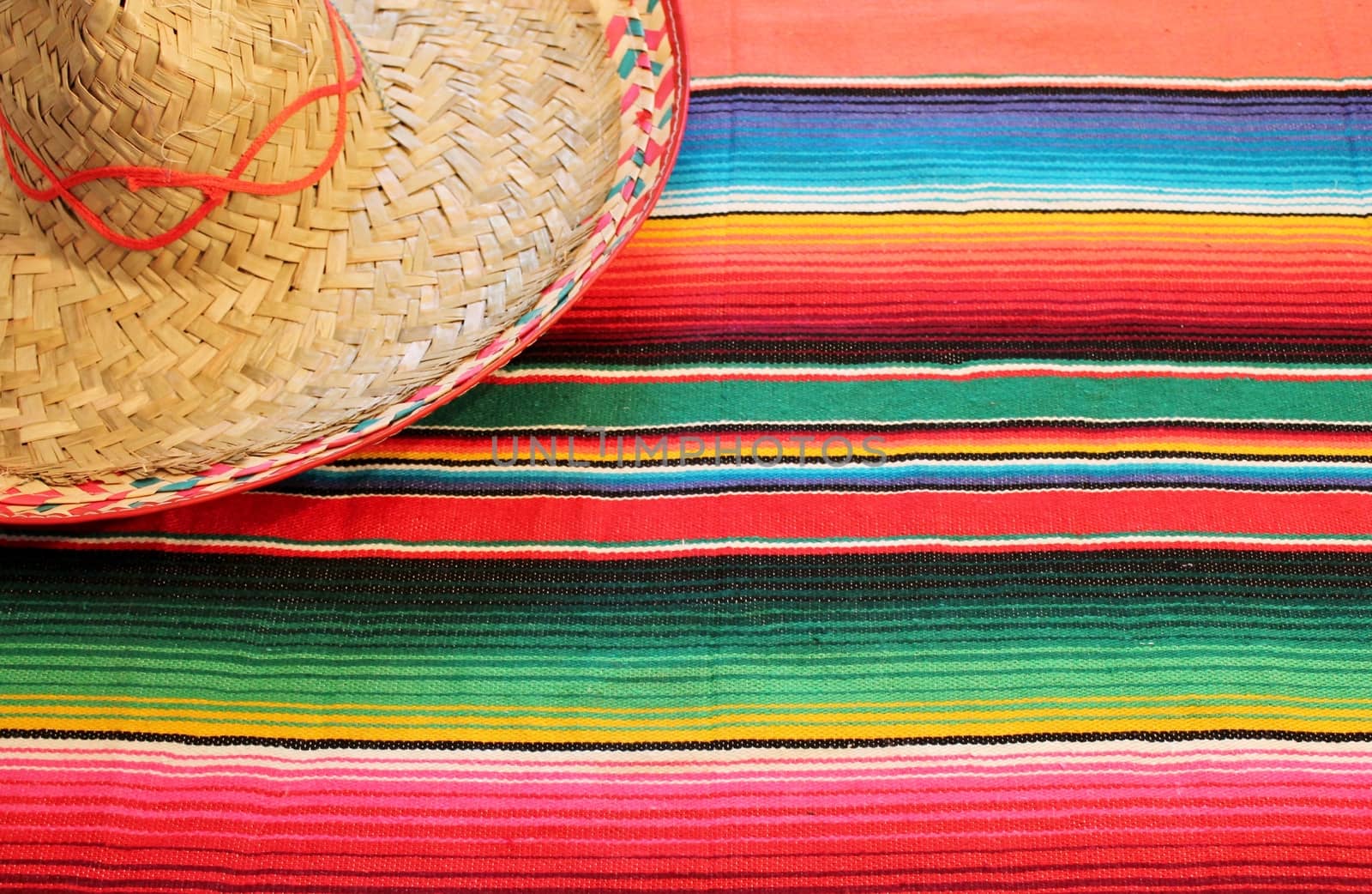 Mexico Poncho Serape sombrero Background by cheekylorns