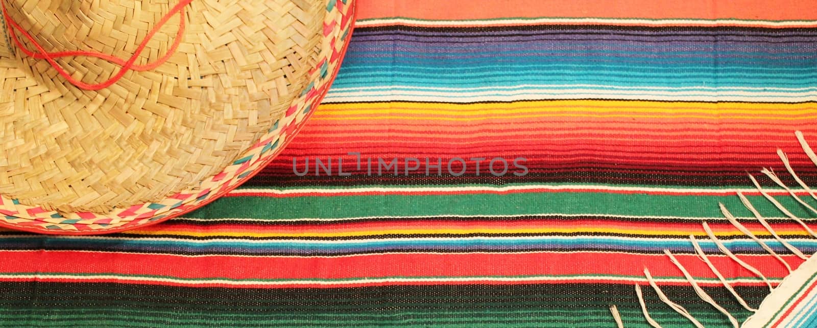 Mexico Poncho Serape sombrero Background by cheekylorns