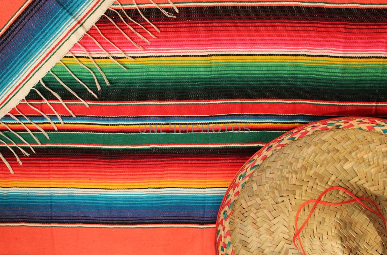 Mexico Poncho Serape sombrero Background by cheekylorns