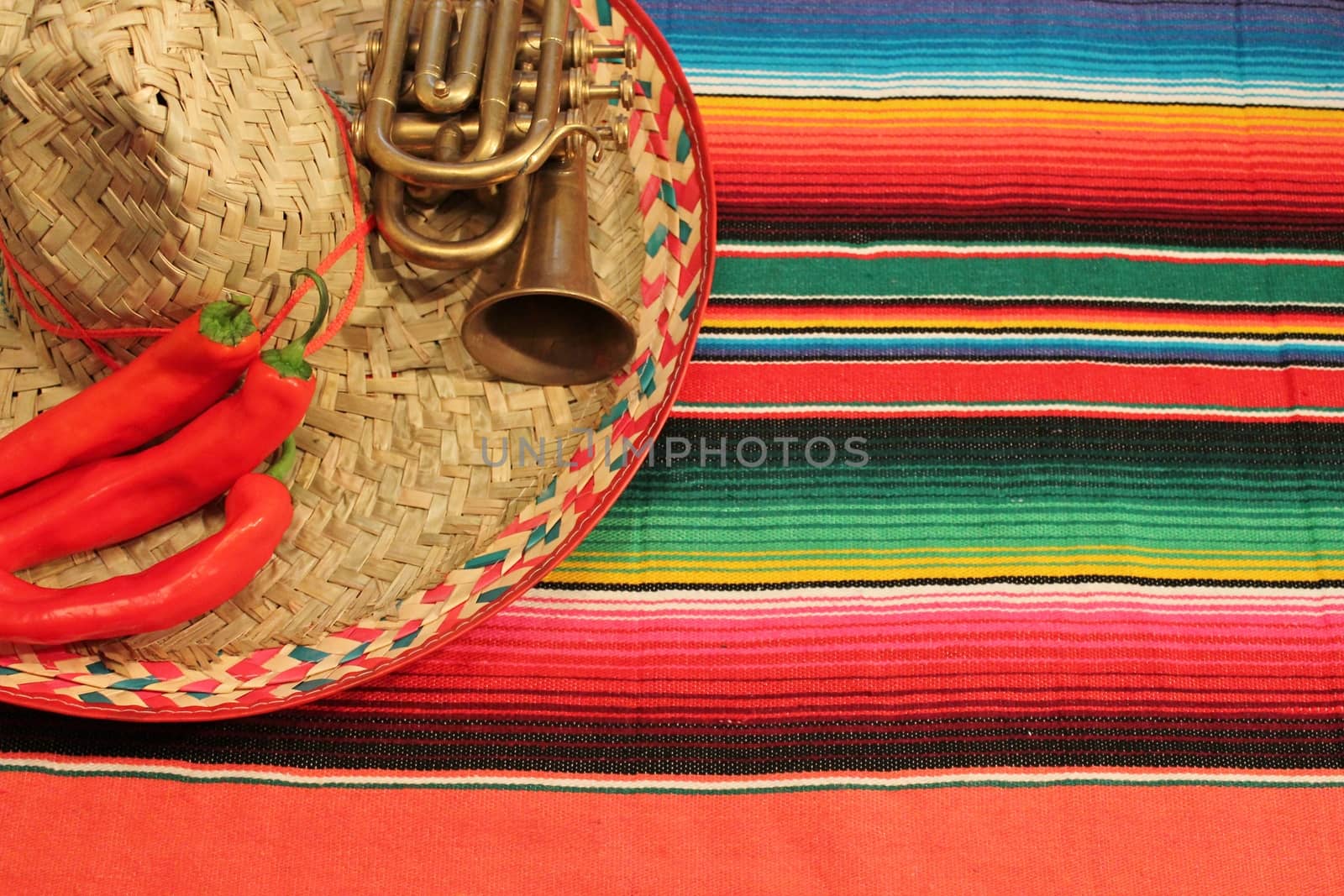 Mexico Poncho Serape frame Background by cheekylorns