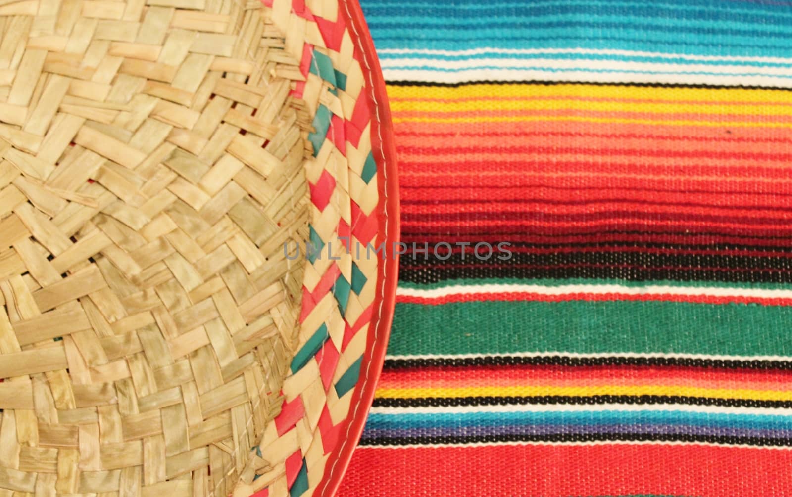 Mexico Poncho Serape sombrero Background by cheekylorns