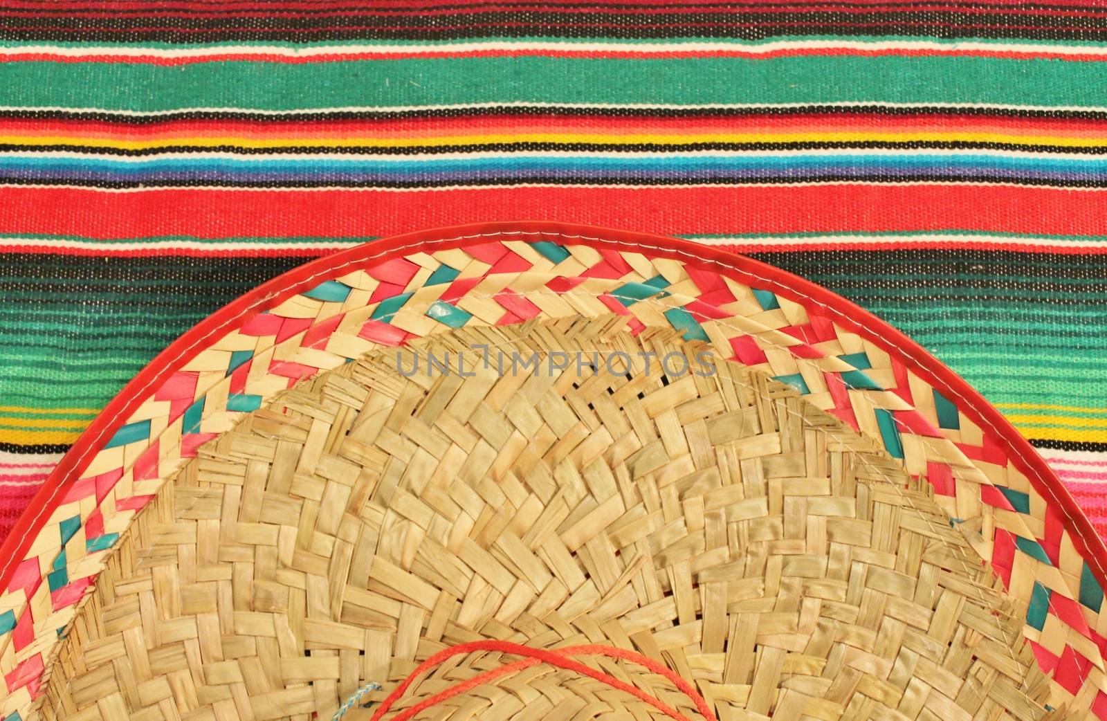 Mexico Poncho Serape sombrero Background by cheekylorns