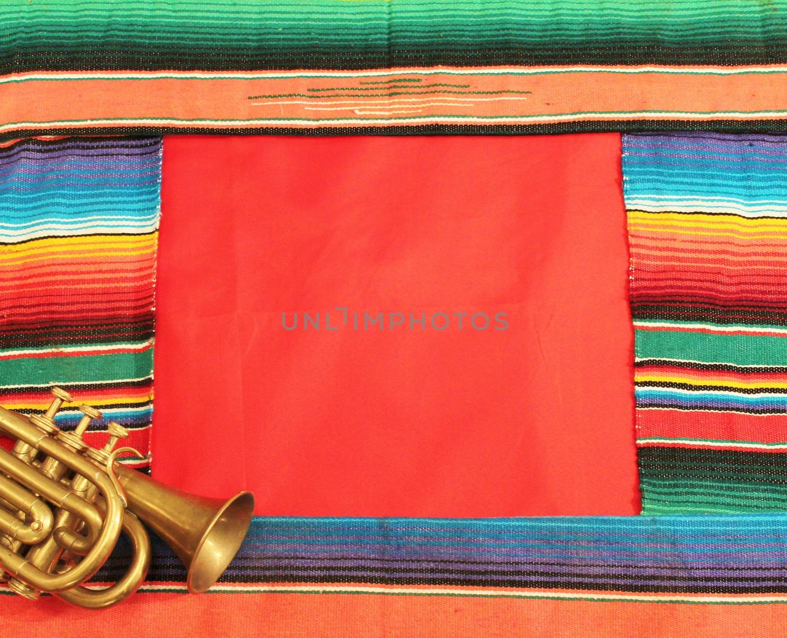 Mexico Poncho Serape frame Background by cheekylorns