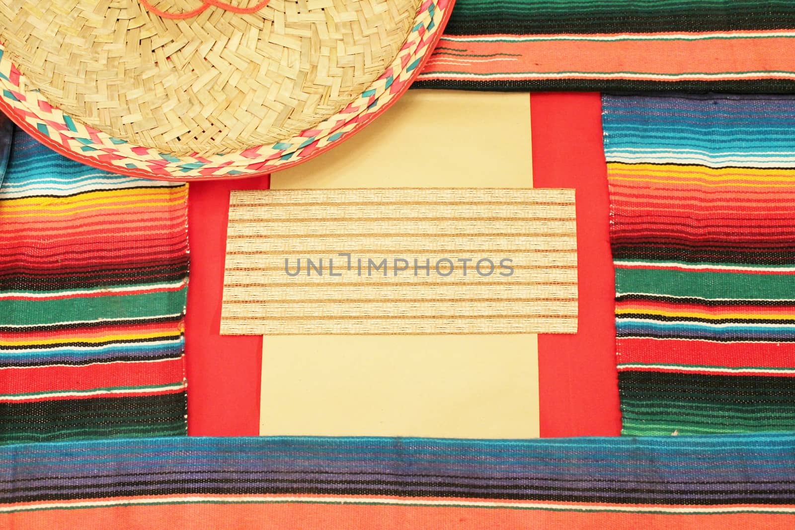 Mexico Poncho Serape frame Background by cheekylorns