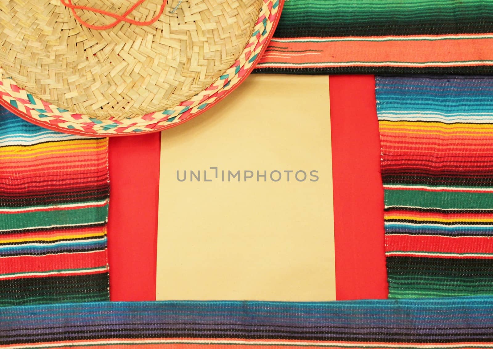 Mexico Poncho Serape frame Background by cheekylorns