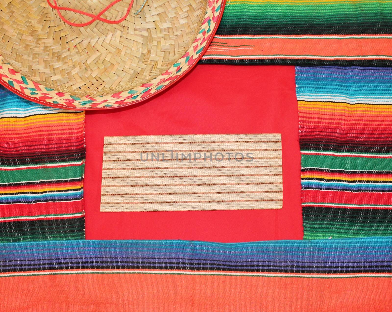 Mexico Poncho Serape frame Background