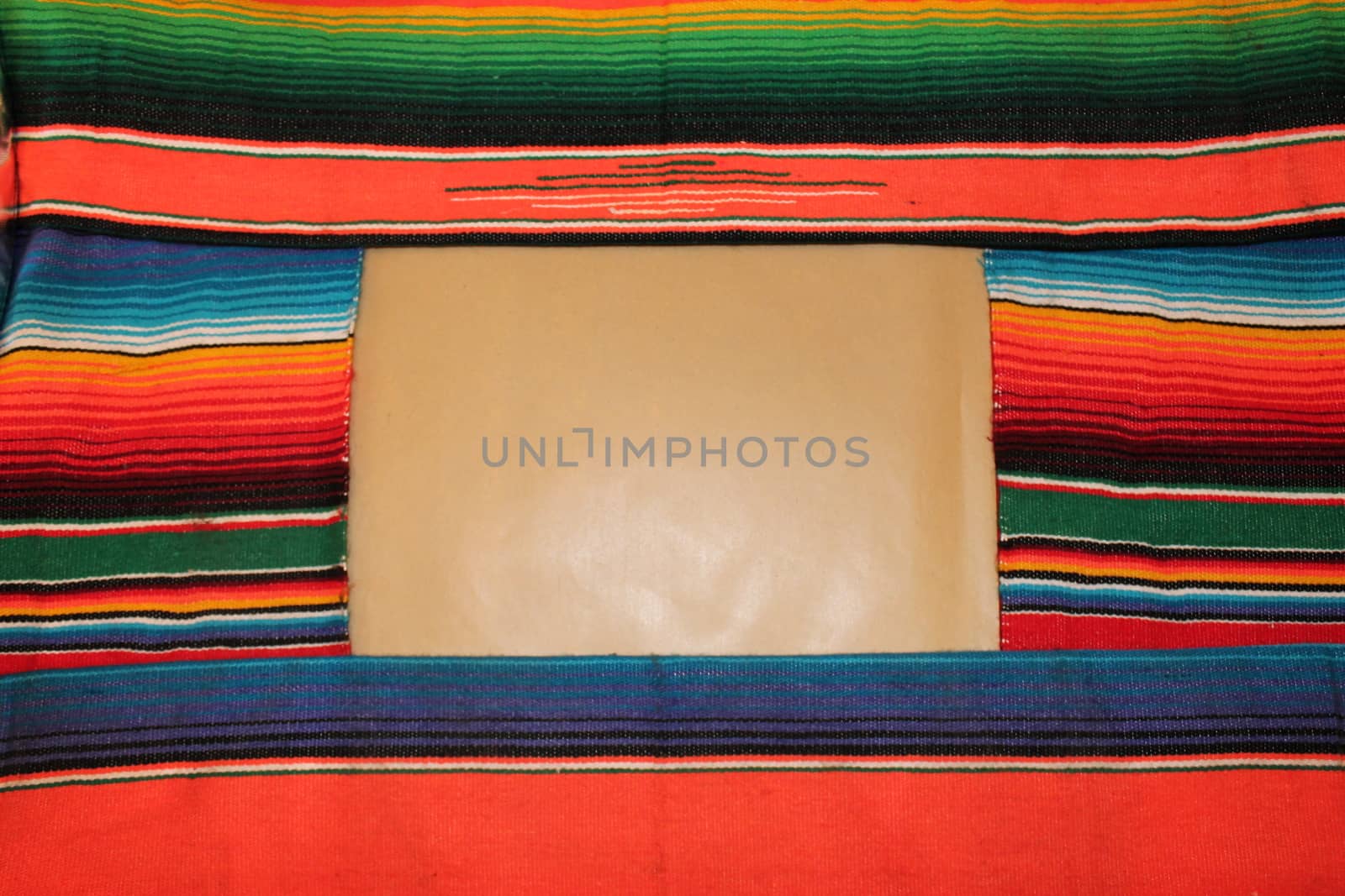 Mexico Poncho Serape frame Background