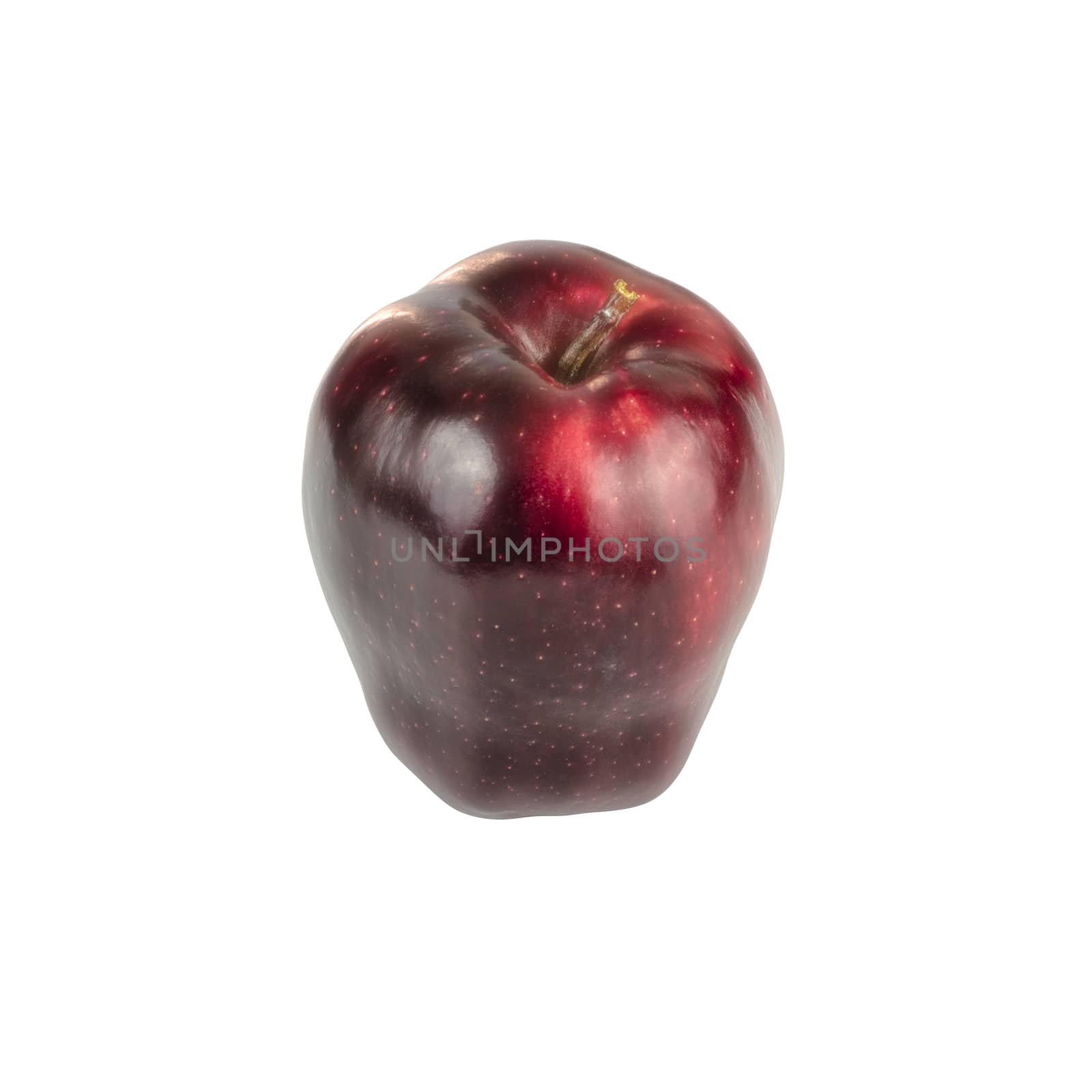 Red Royal Gala Apple on white background by matteocurcio