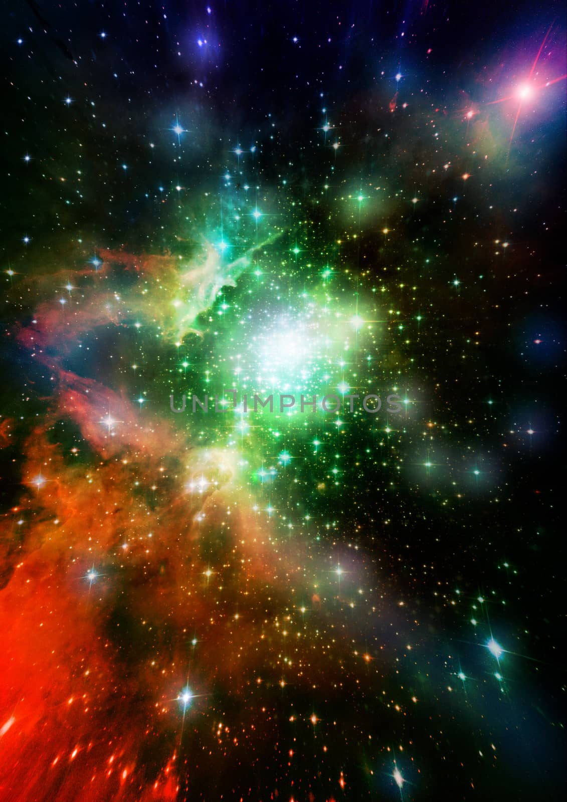 Star field in space a nebulae and a gas congestion. "Elements of this image furnished by NASA".