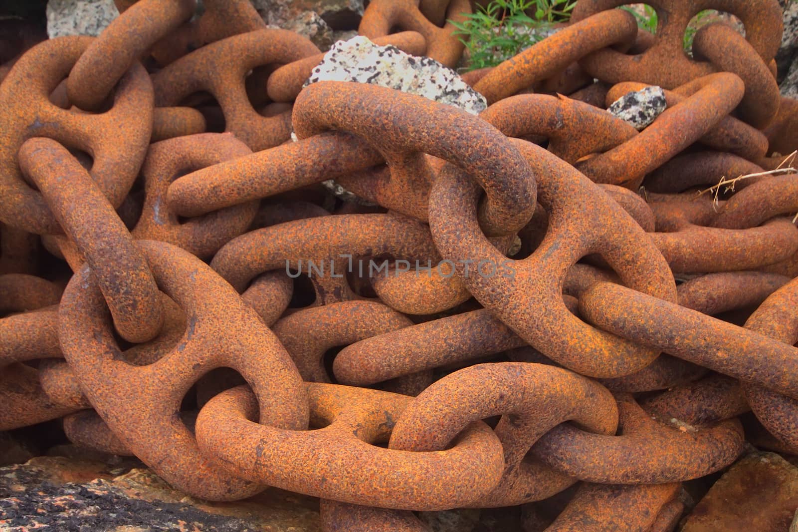 anchor chain from a huge ship by max51288