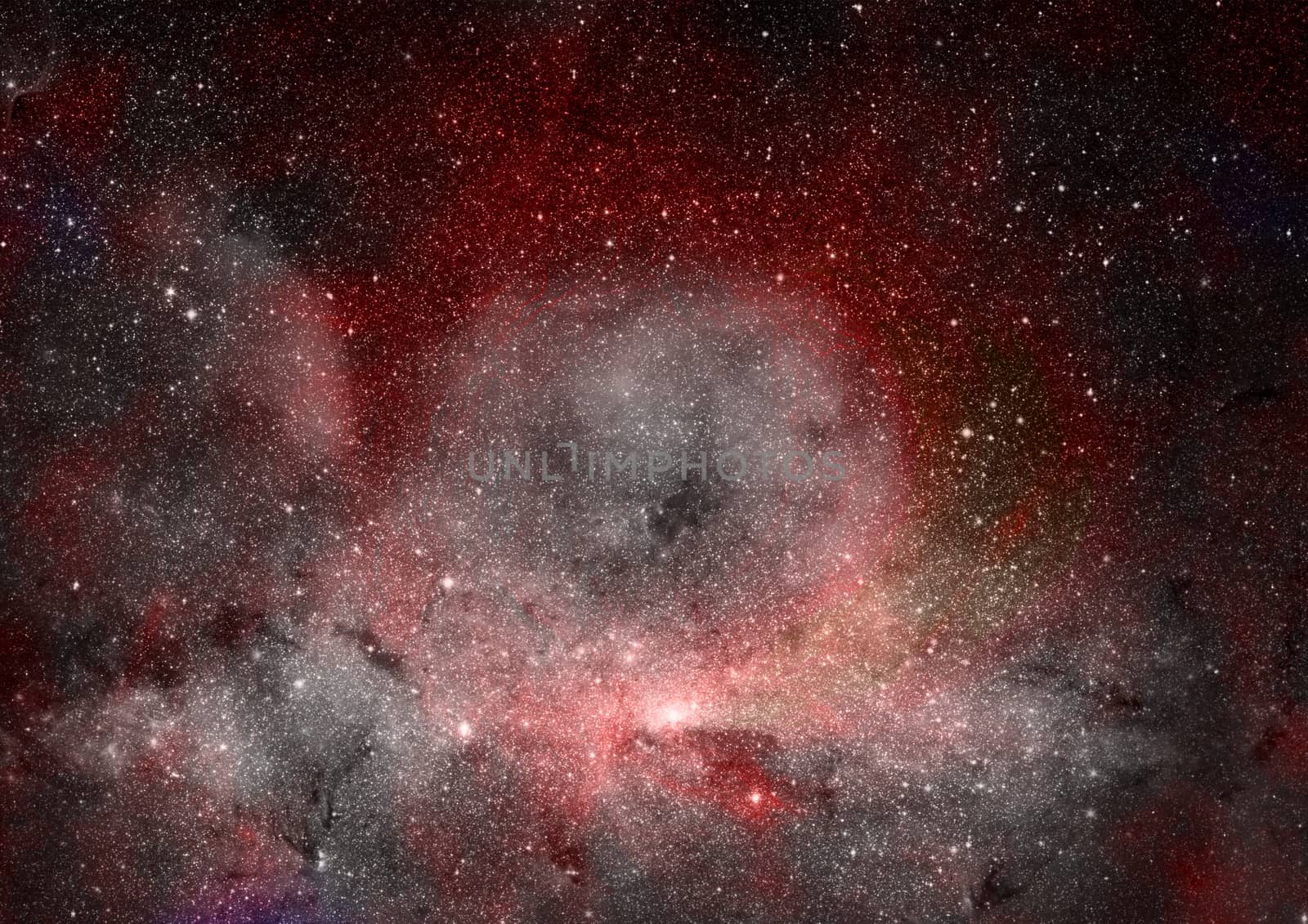 Far being shone nebula and star field against space. "Elements of this image furnished by NASA".