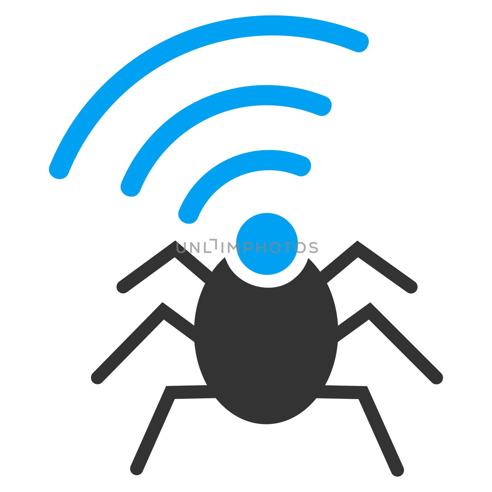 Radio spy bug icon from Business Bicolor Set by ahasoft