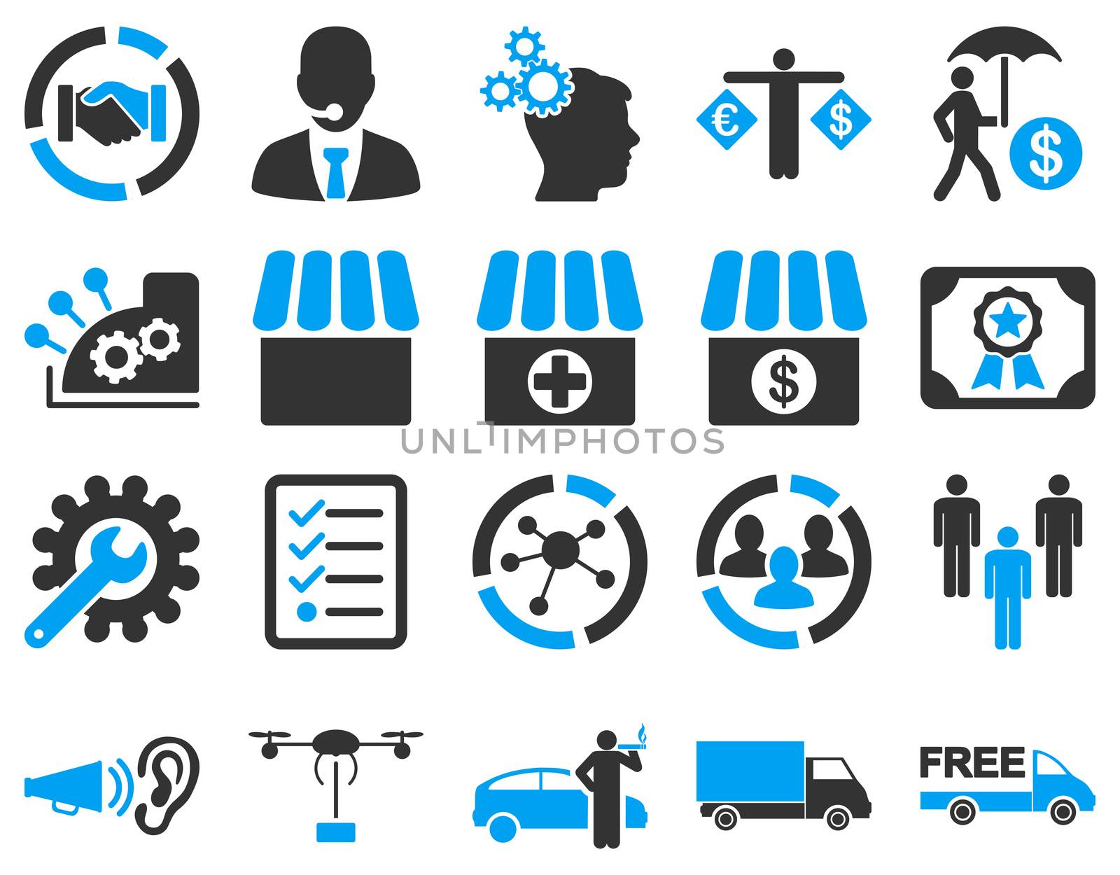 Business, trade, shipment icons.  by ahasoft