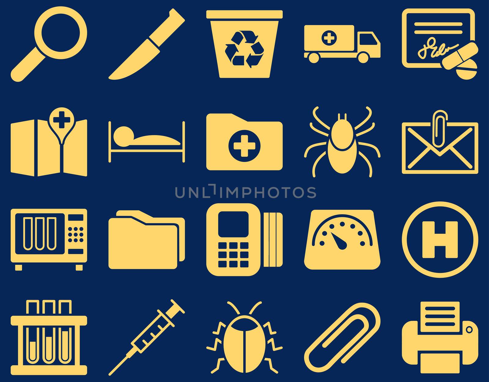 Medical bicolor icons by ahasoft