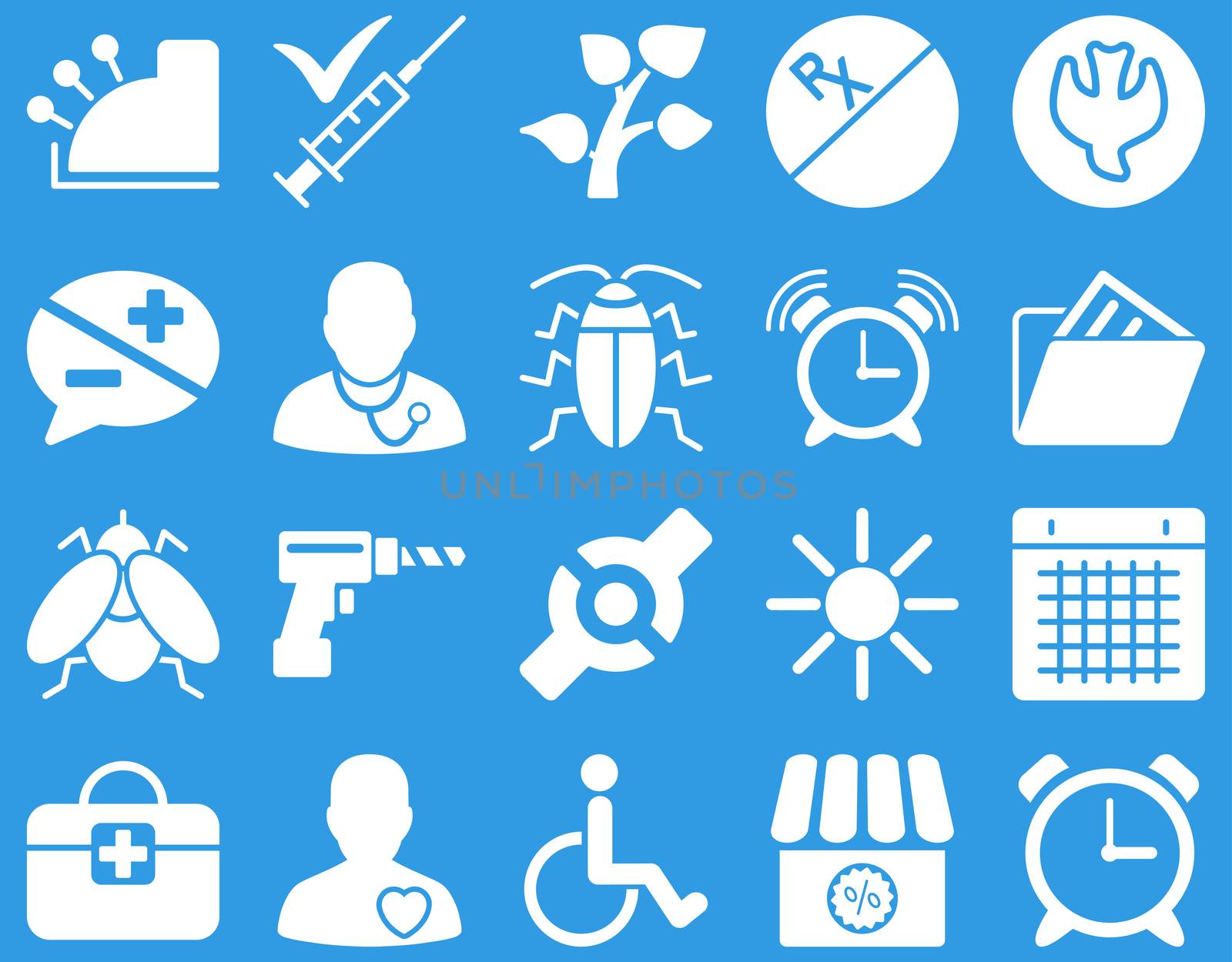 Medical bicolor icons by ahasoft