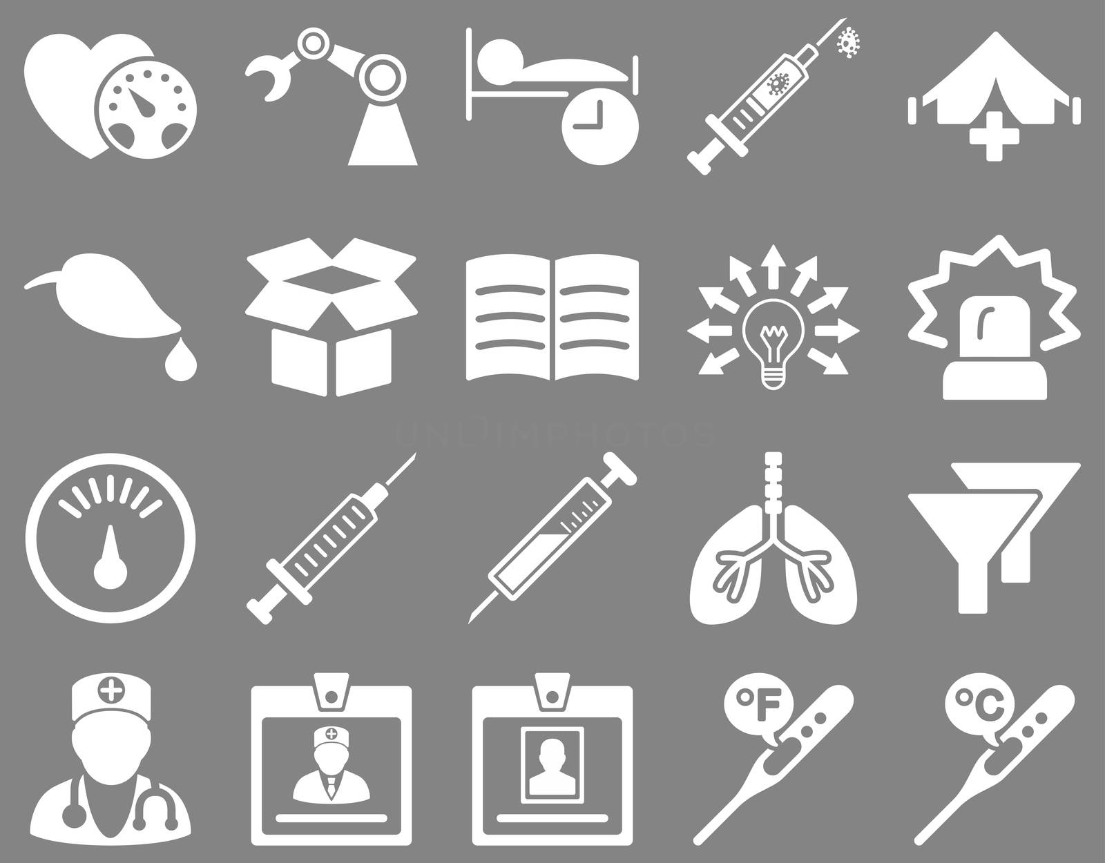 Medical bicolor icons by ahasoft