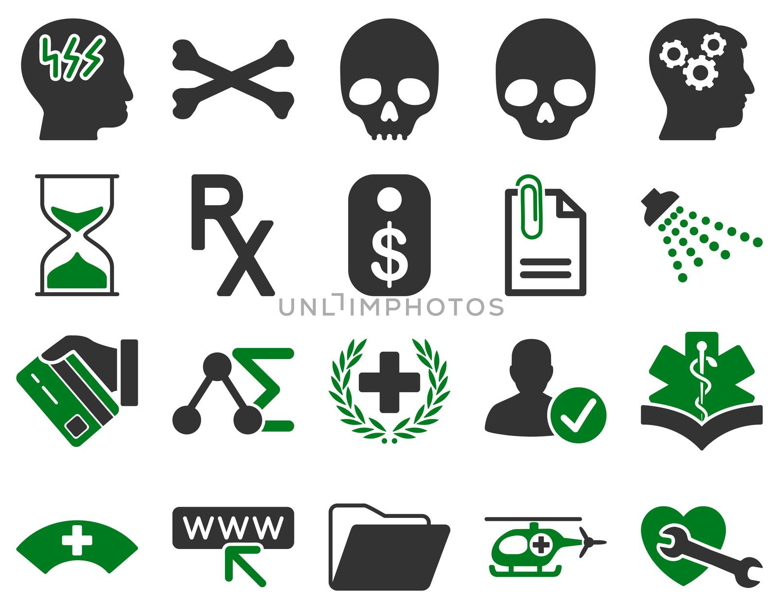 Medical bicolor icons by ahasoft