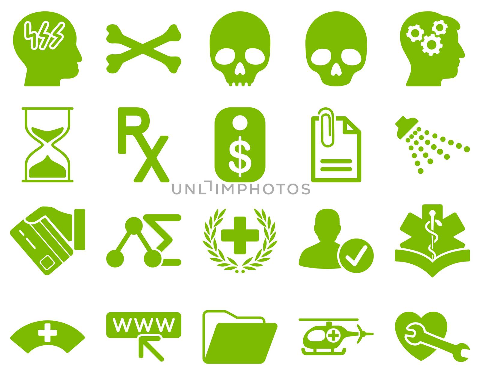 Medical bicolor icons by ahasoft