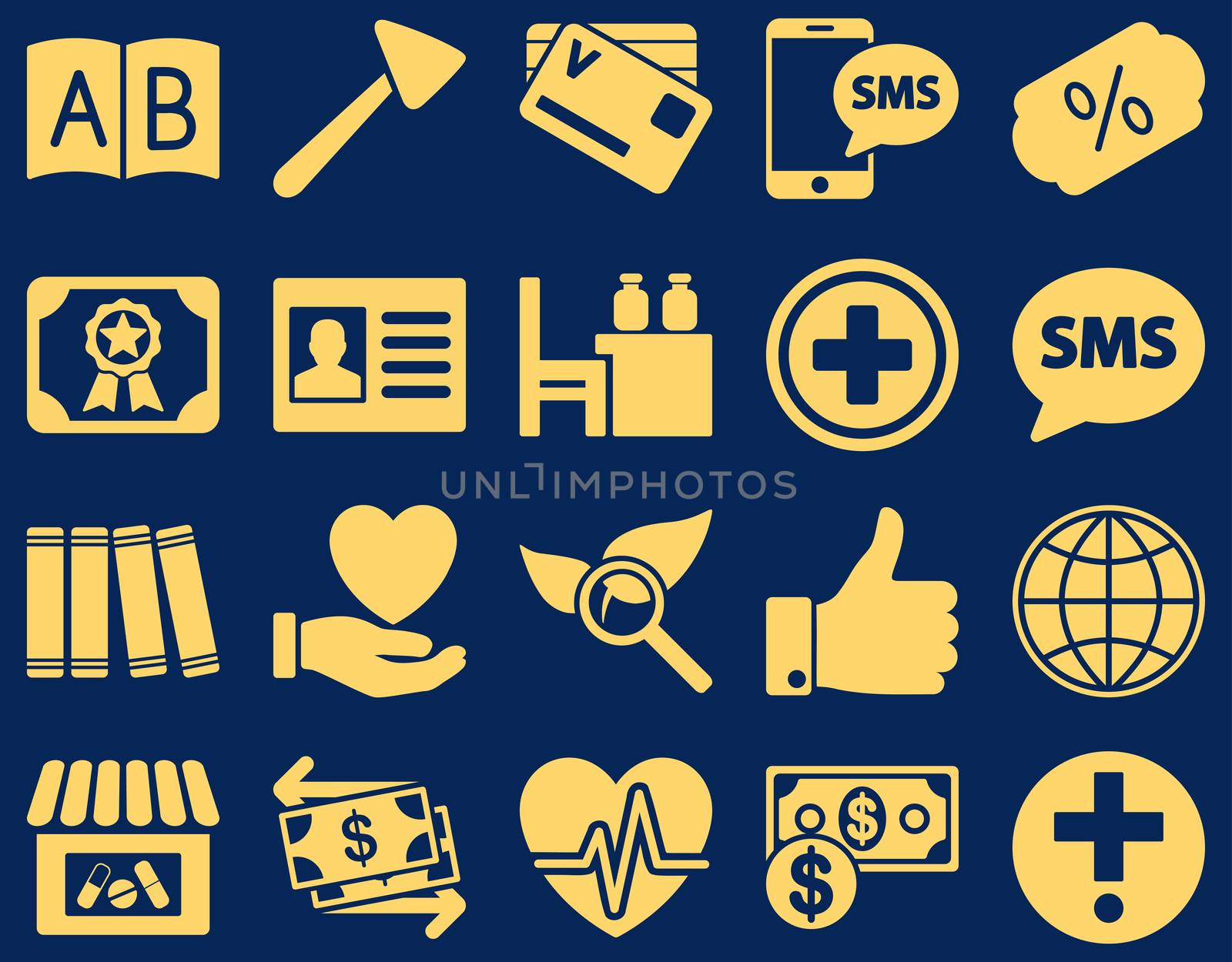 Medical bicolor icons by ahasoft