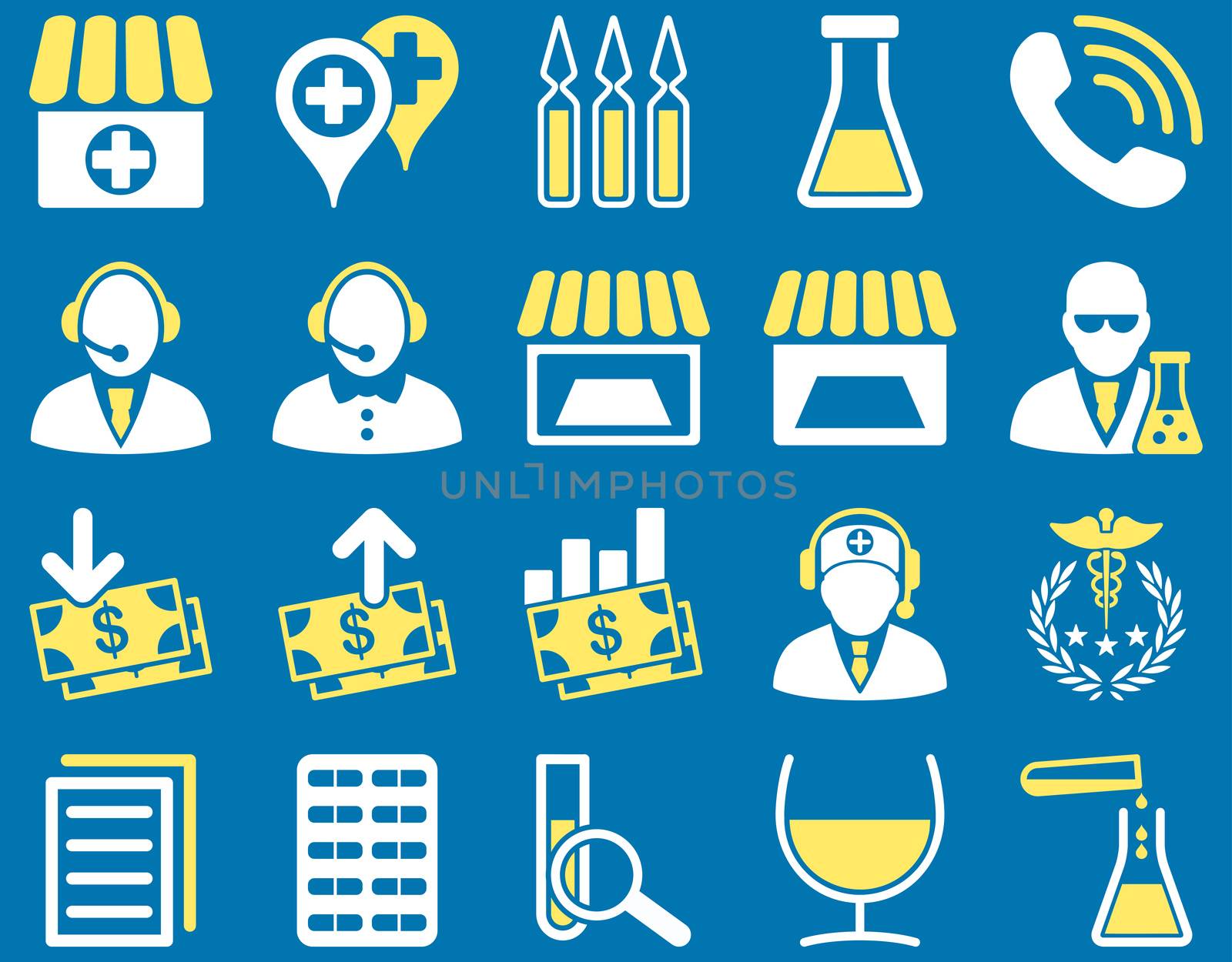 Medical bicolor icons by ahasoft