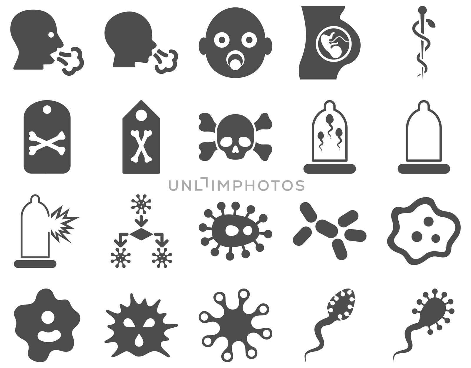 Medical bicolor icons by ahasoft