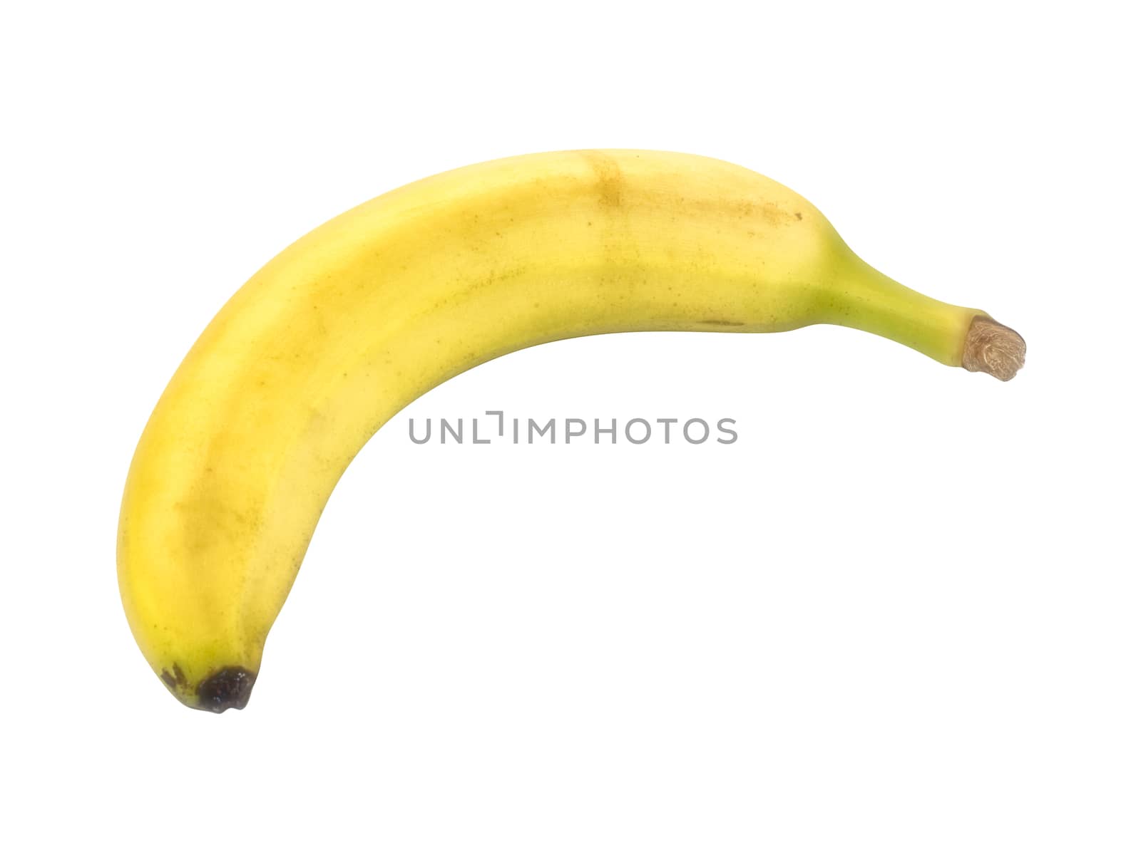 Banana on white background by matteocurcio