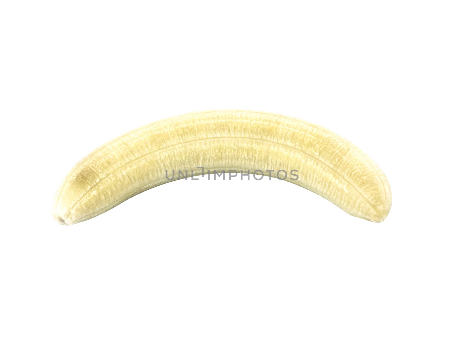 Peeled Banana on white background by matteocurcio