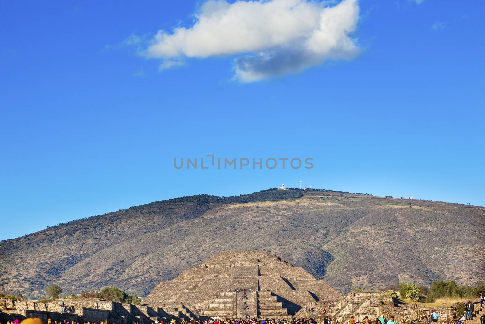 Moon Pyramid Avenue of Dead Teotihuacan Mexico City Mexico by bill_perry