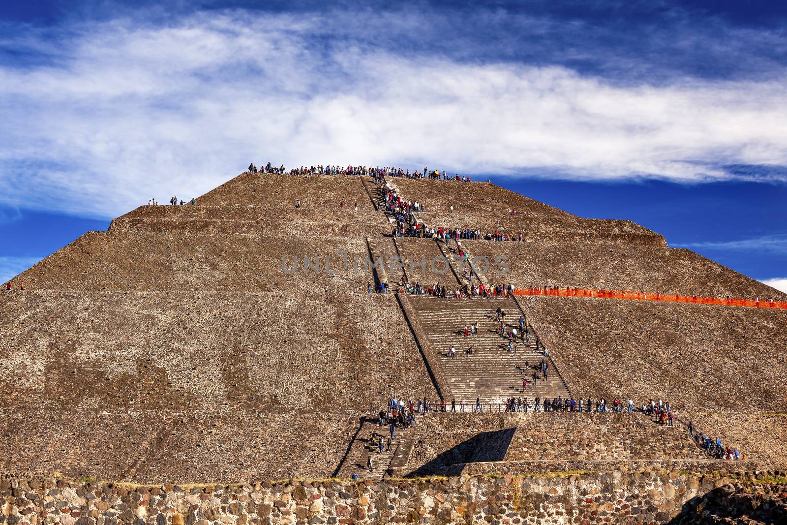 Temple of Sun Climbing Pyramid Teotihuacan Mexico City Mexico by bill_perry