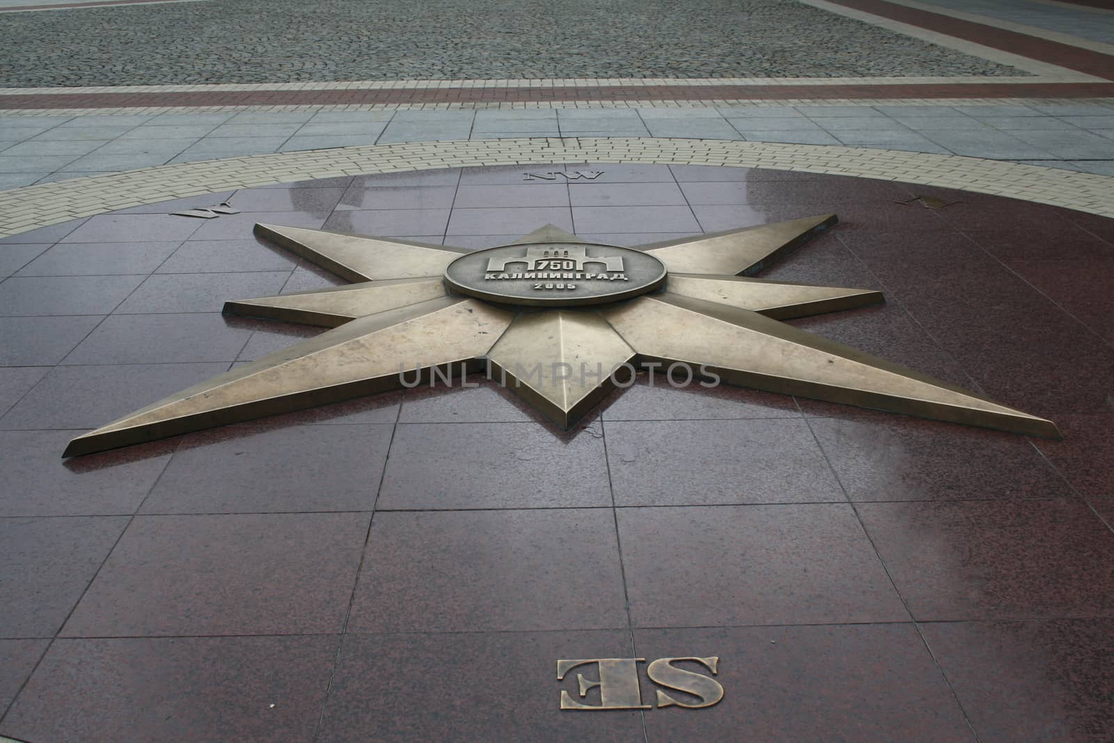  commemorative  star on Victory square in Kaliningrad 