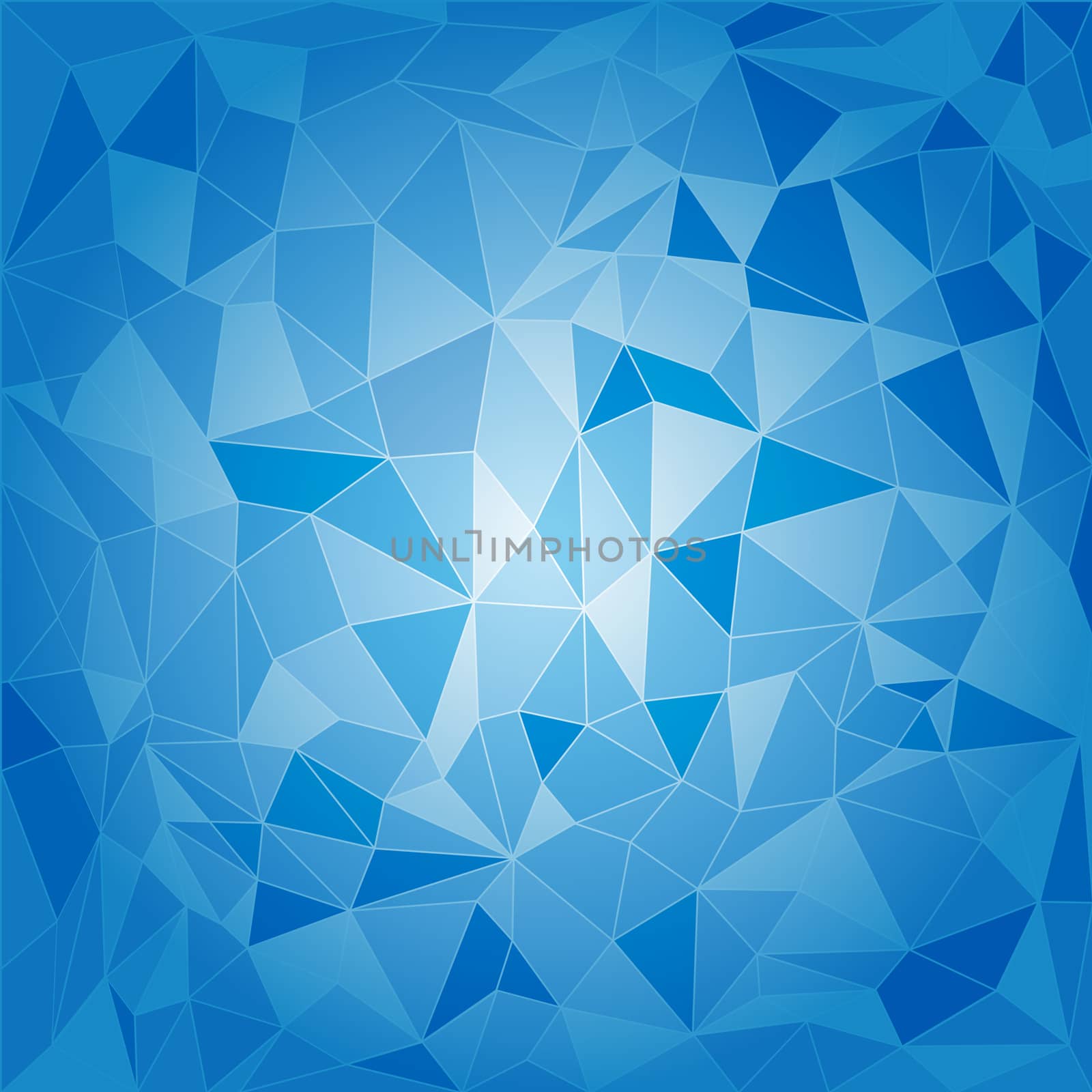 Abstract triangular background in shades of blue and cyan