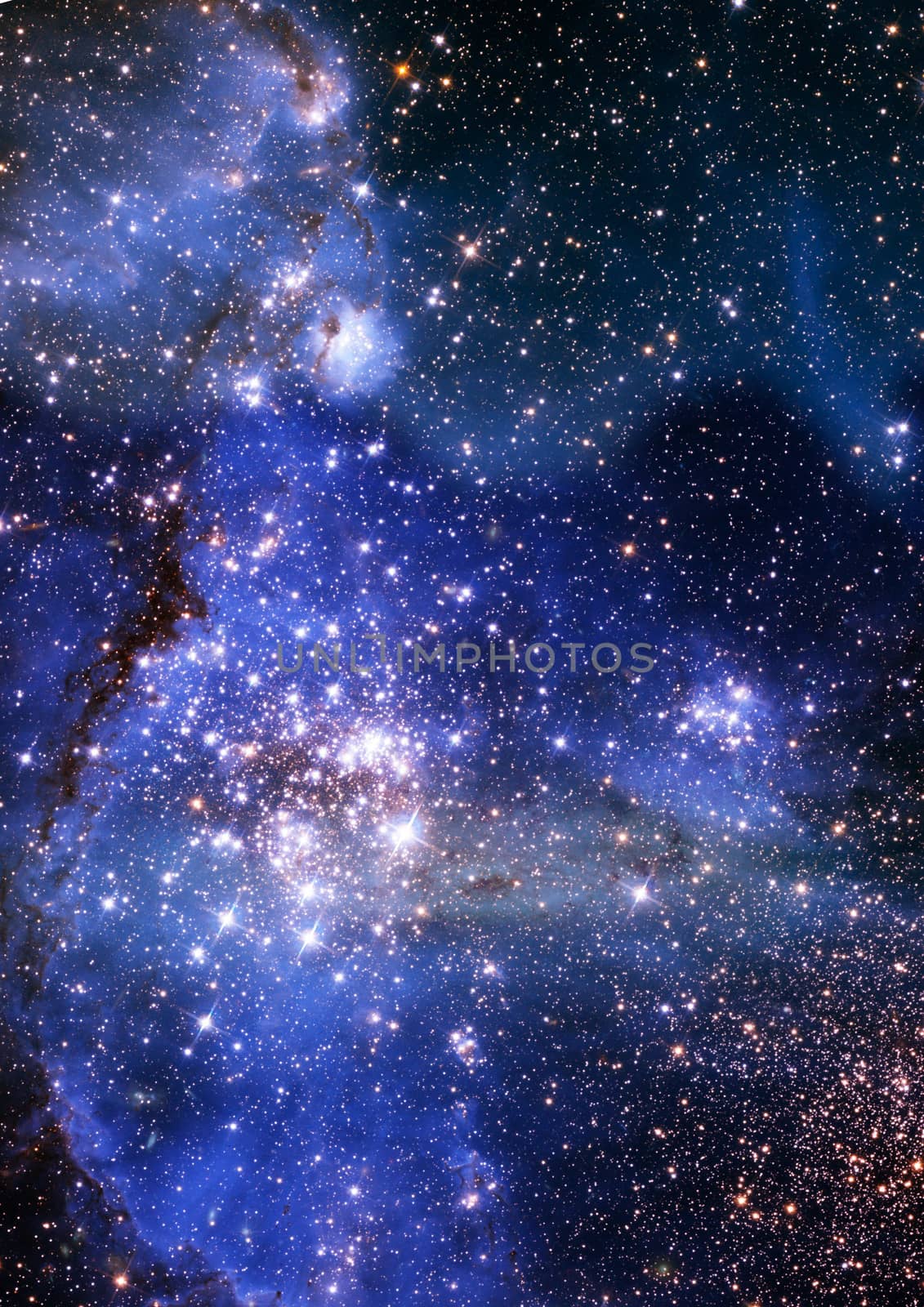 Star field in space a nebulae and a gas congestion. "Elements of this image furnished by NASA".