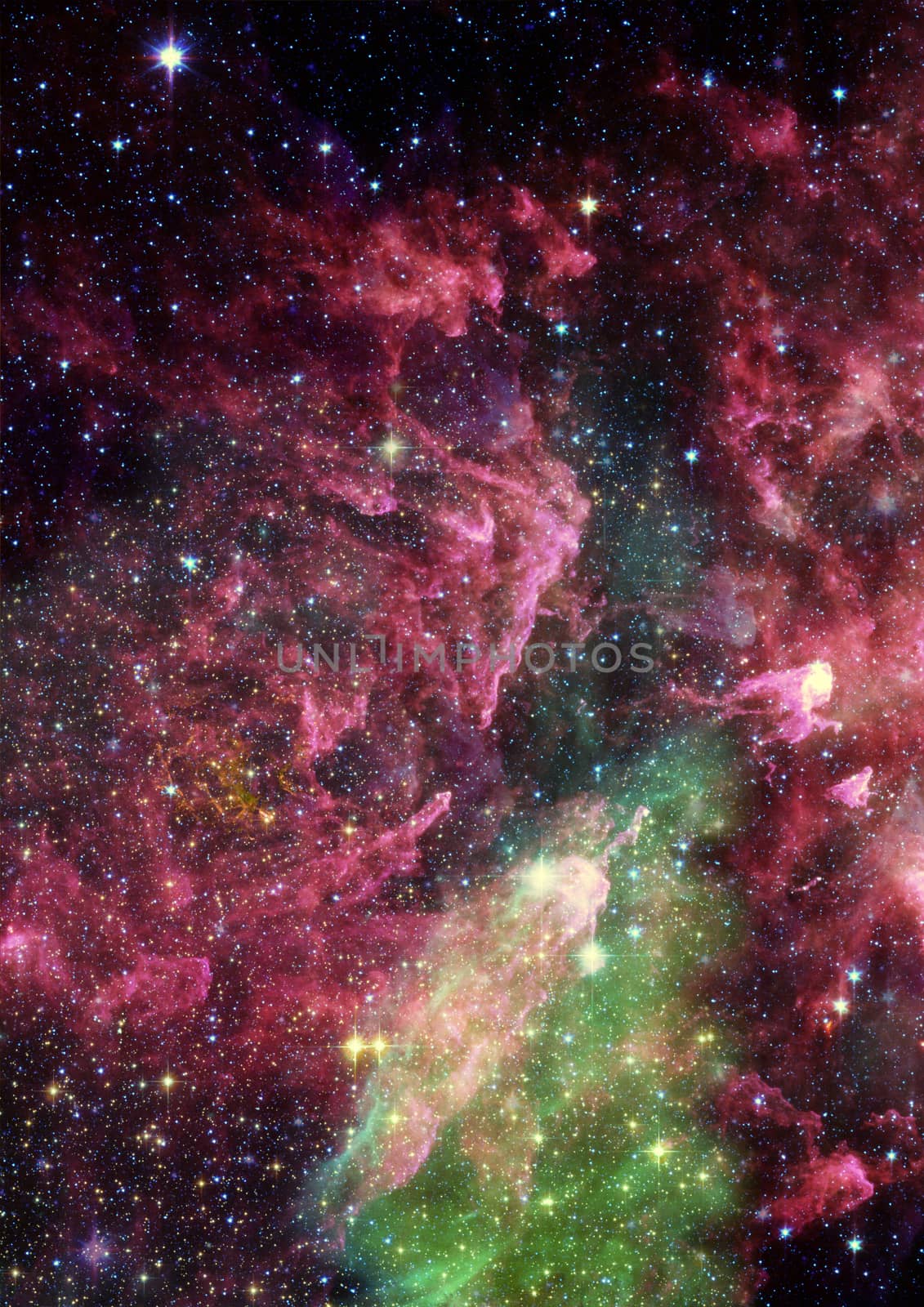 Star field in space a nebulae and a gas congestion. "Elements of this image furnished by NASA".