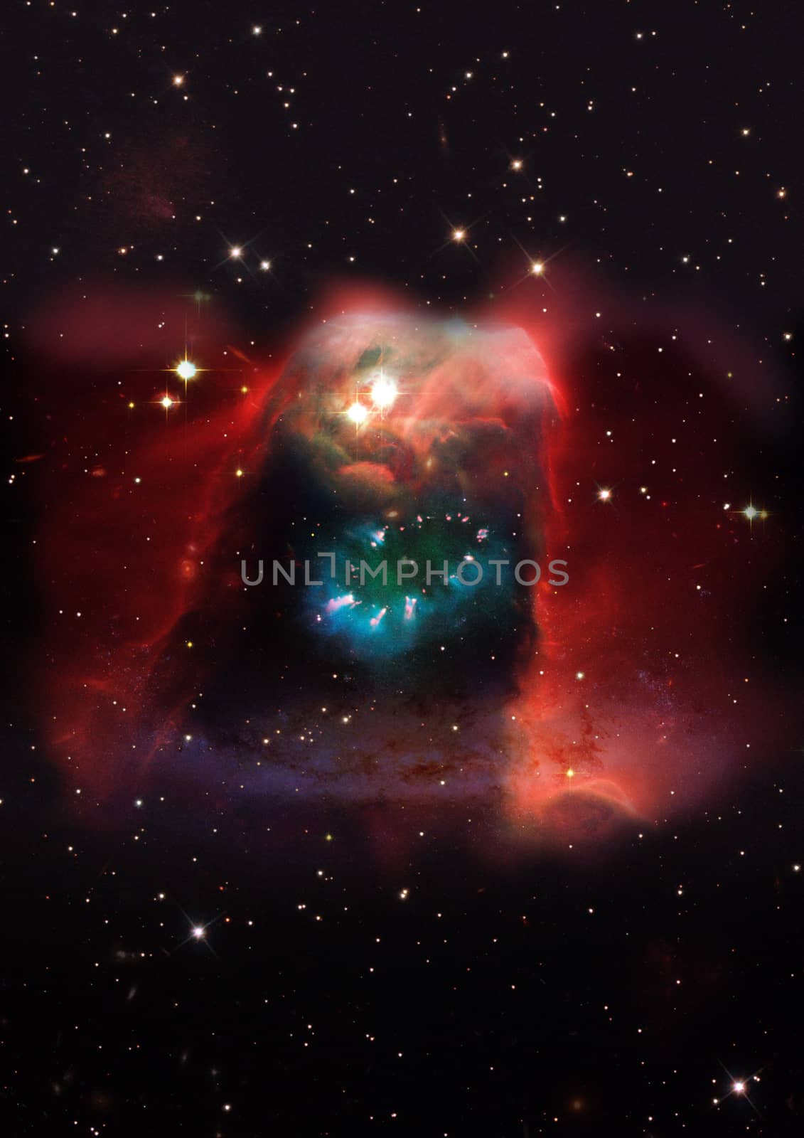 Small part of an infinite star field of space in the Universe. "Elements of this image furnished by NASA".