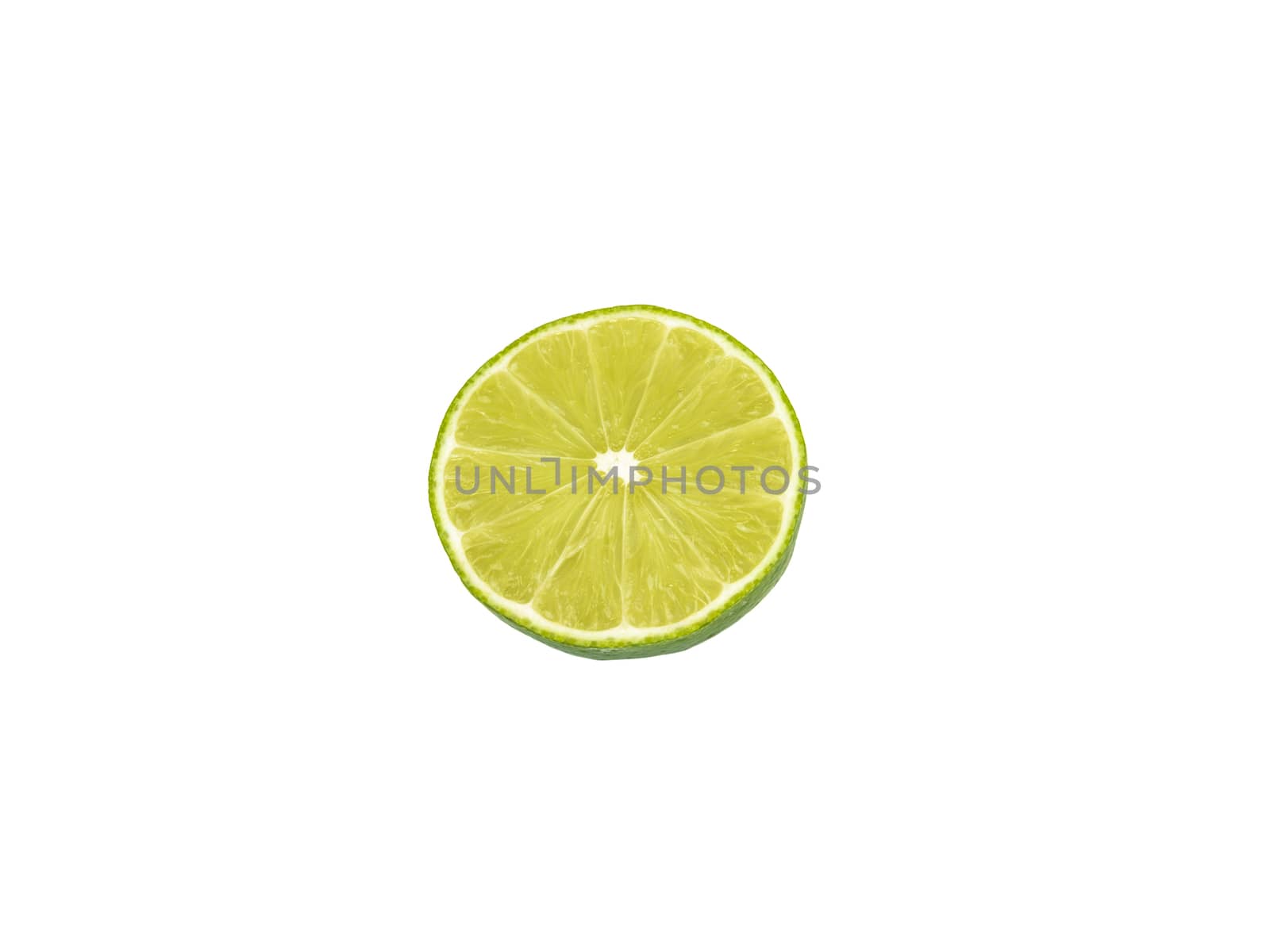 Lime cut in half on white background by matteocurcio