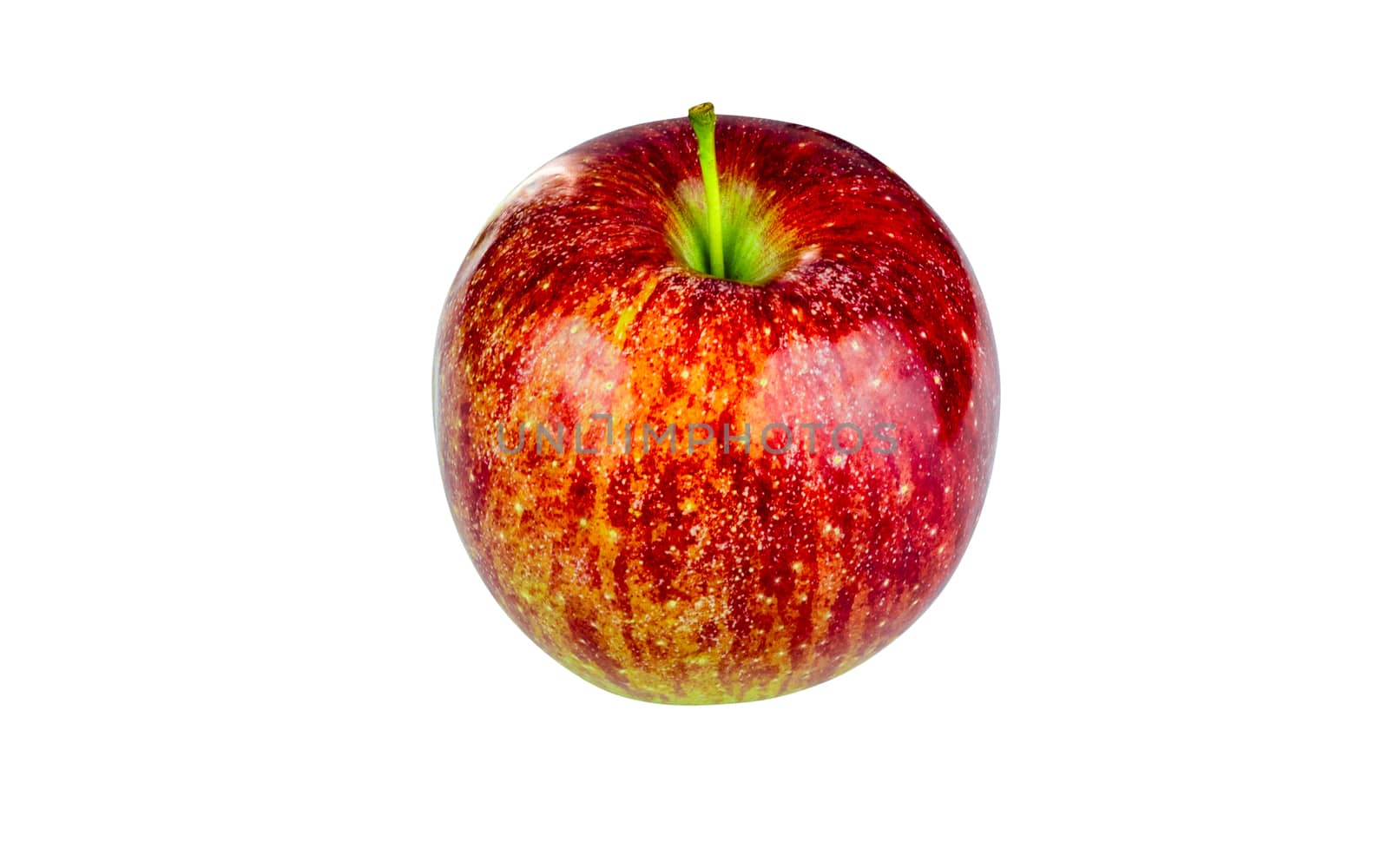 Red Fuji Apple on white background by matteocurcio