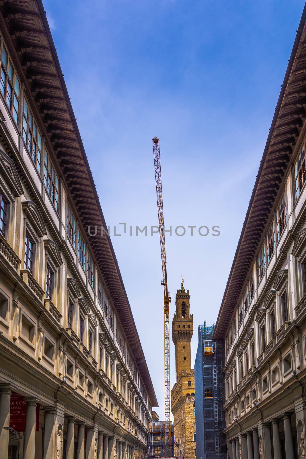 restoration in the Uffizi's Gallary in Florence