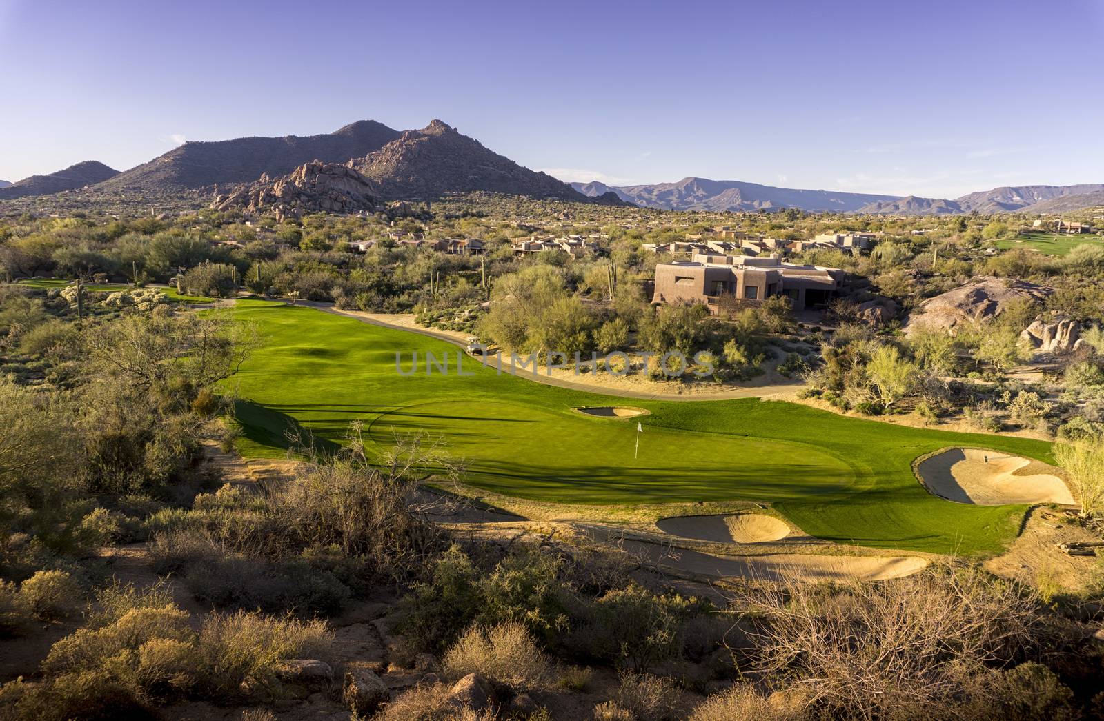 Arizona Desert Golf Course by Paulmatthewphoto