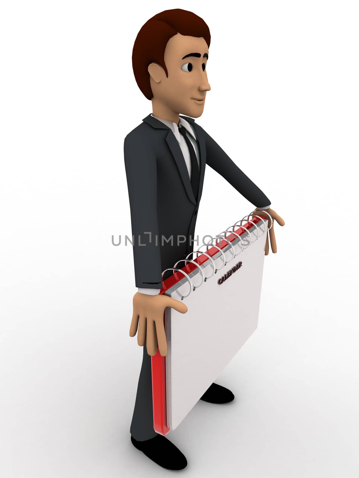 3d man holding note paper in hand concept by touchmenithin@gmail.com