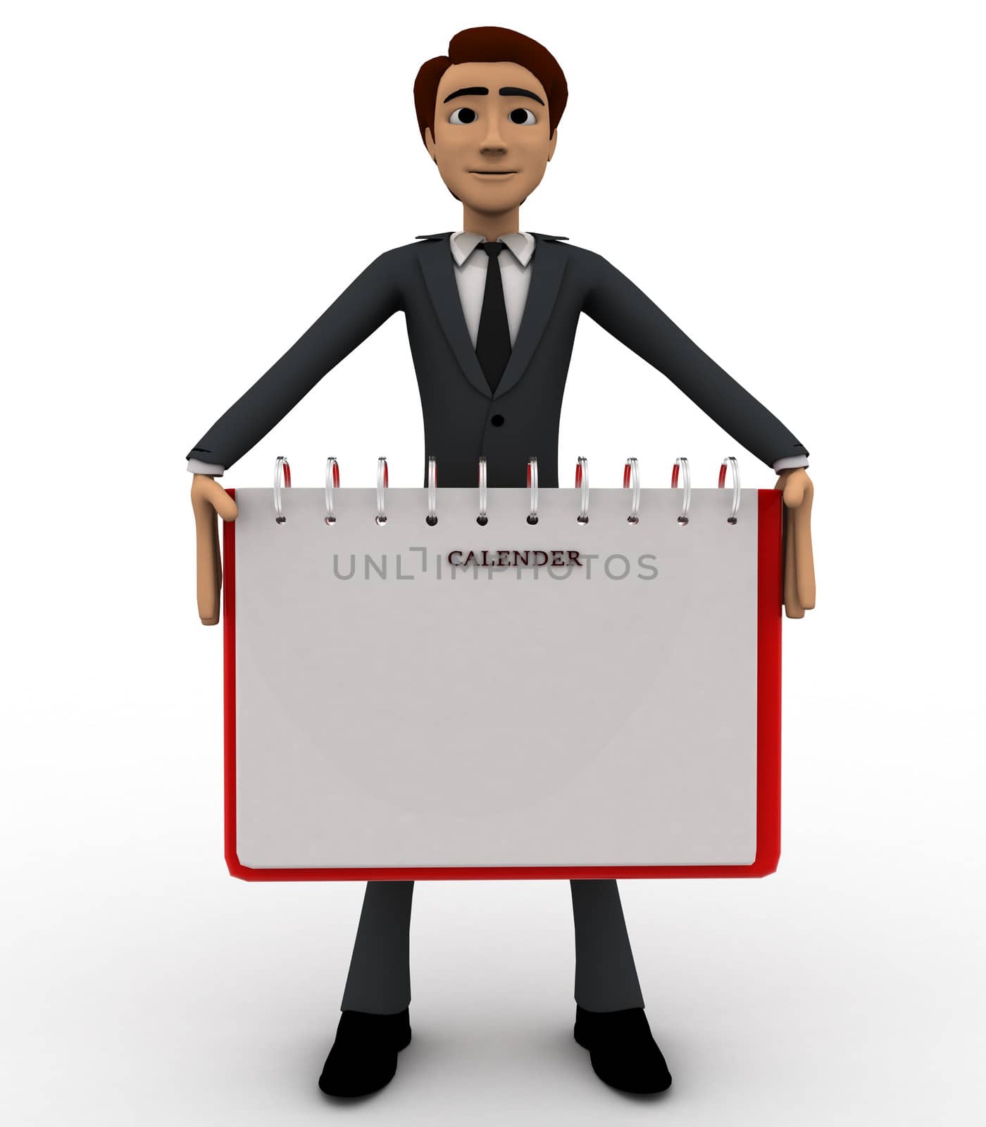 3d man holding note paper in hand concept by touchmenithin@gmail.com