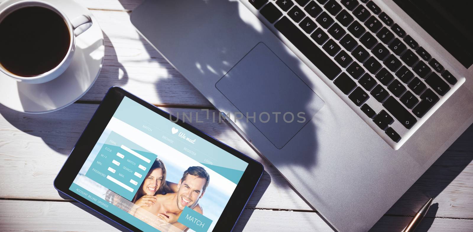 Composite image of dating website by Wavebreakmedia